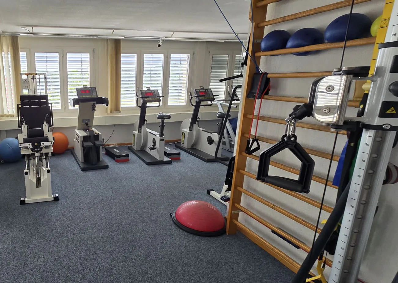 Trainings- und Fitnessfläche der Physiotherapie Murgenthal